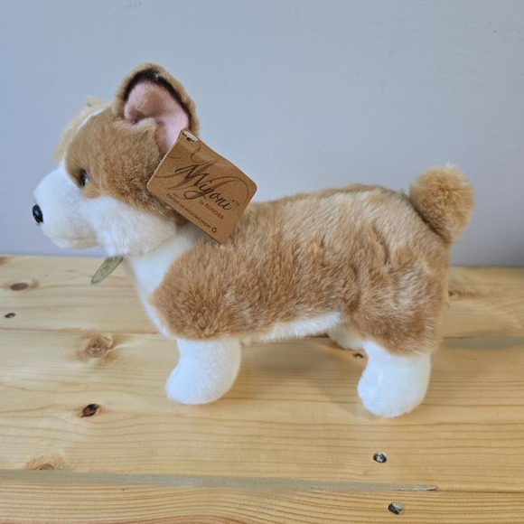 Aurora Miyoni Corgi Dog Plush 11” Realistic Stuffed Animal Welsh Puppy Toy - Picture 2 of 11